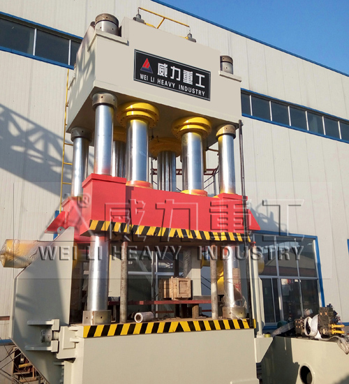 潍坊2000吨四柱液压机确定方案开始生产
