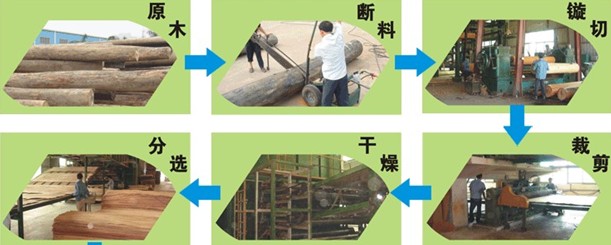 原木加工生产胶合板的工艺流程